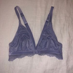 VS Velvet and Lace Purple Bralette